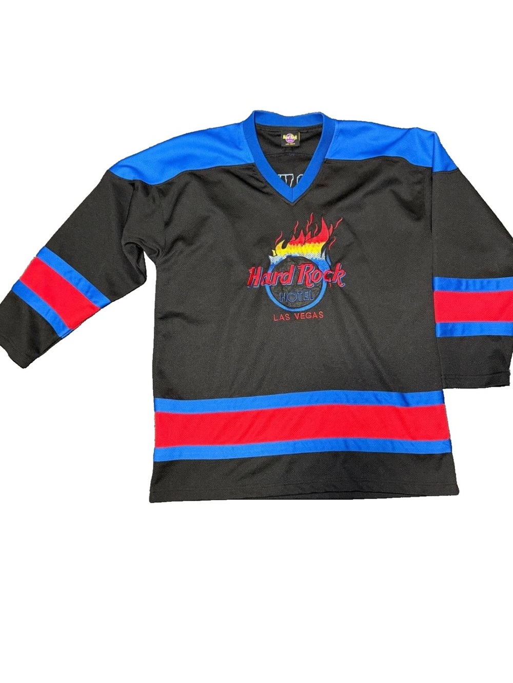 Hard Rock Hotel Las Vegas United We Rock Hockey Jersey Long Sleeve Shirt Mens L